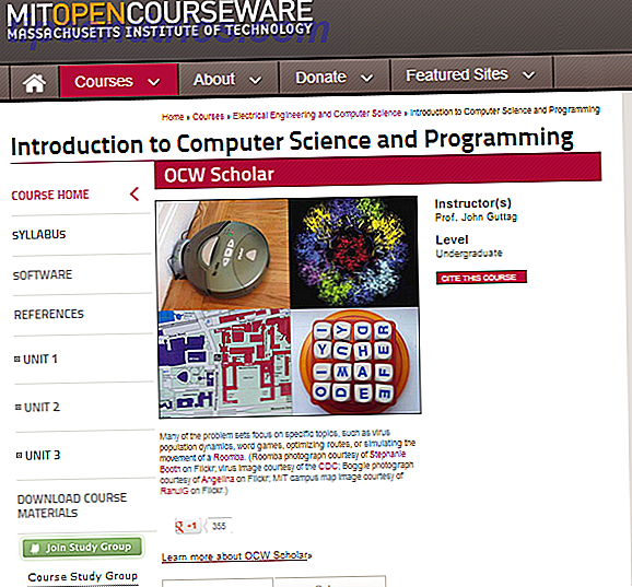 Öffnen Sie Courseware MIT
