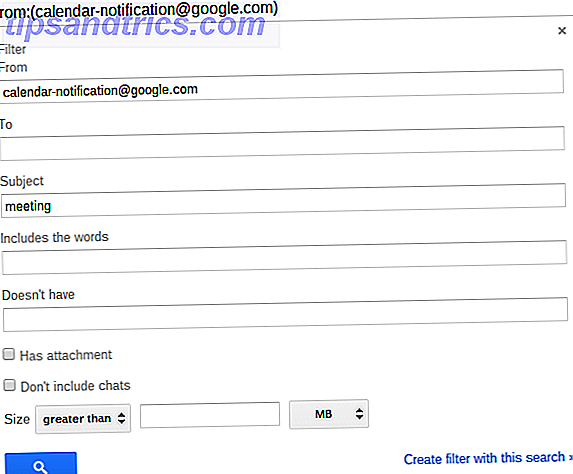 Filtre Gmail dans Google Agenda