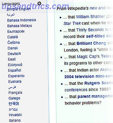 Wikipedia Sprachen