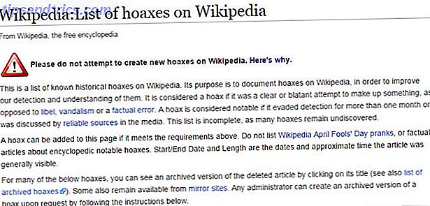 Hoaxes di Wikipedia