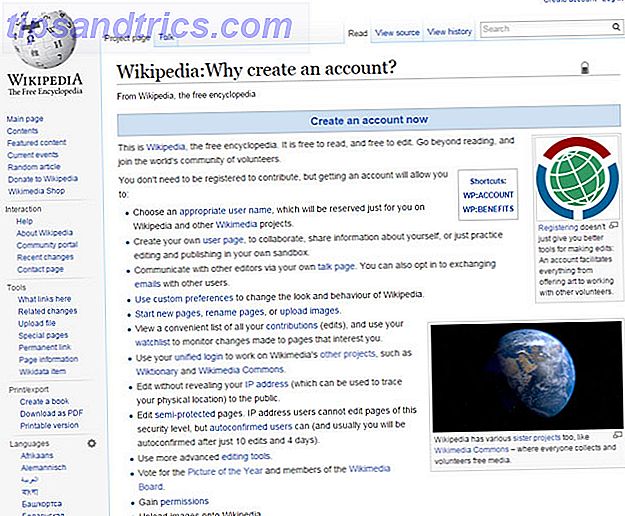 Wikipedia registreren