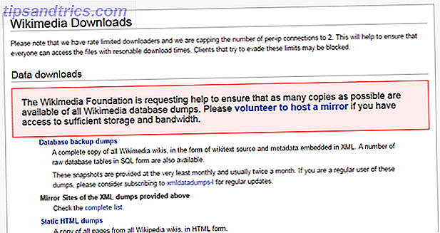 Dumps da Wikipédia