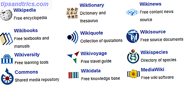 Wikipedia Schwester-Websites