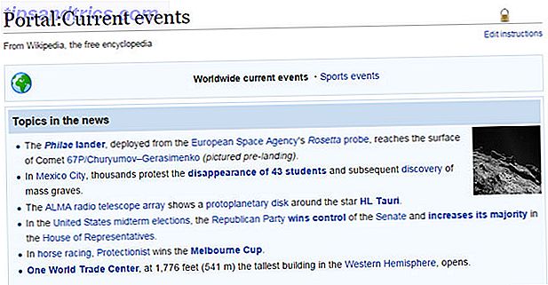 Eventos atuais da Wikipedia