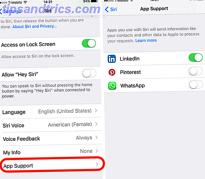 iOS 10 Feature Siri App-ondersteuning