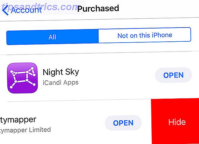 Ocultar compra na App Store