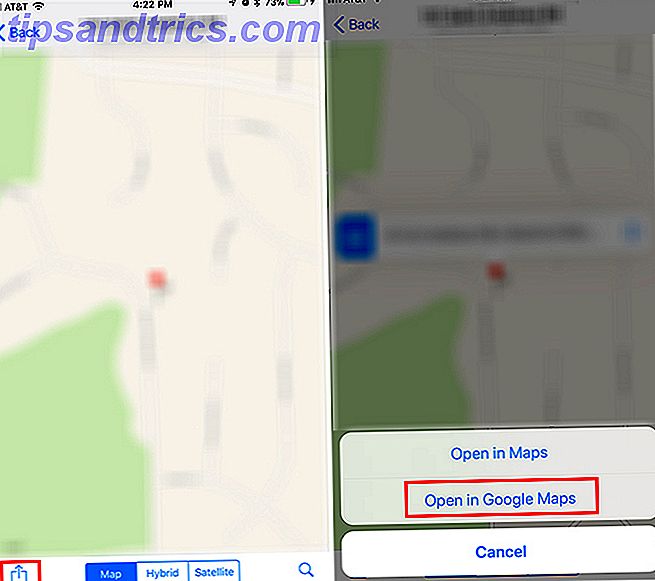 Sådan åbner du altid rutevejledning i Google Maps på iOS WhatsApp