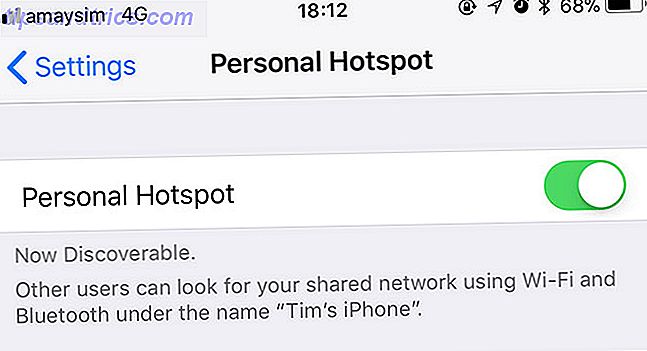 iOS Activer le hotspot personnel