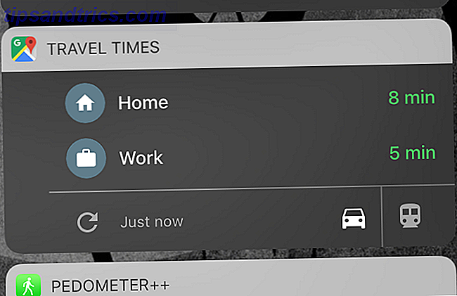 Widget de trânsito do Google para iOS 10