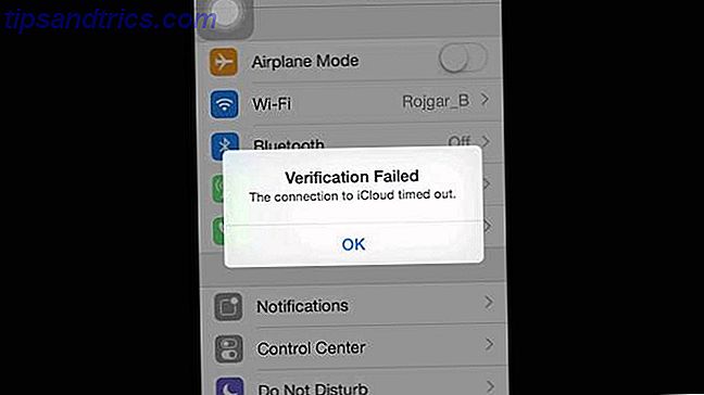 iCloud-verifiering misslyckades