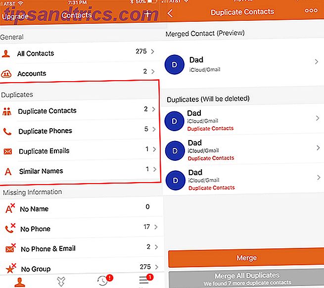 Sådan flettes eller slettes Duplicate iPhone-kontakter Rengør iPhone-kontakter