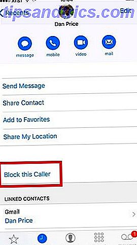 Du kan blokkere et nummer fra en av tre apper: Telefon, FaceTime eller Meldinger.