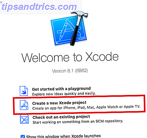 xcode créer un projet