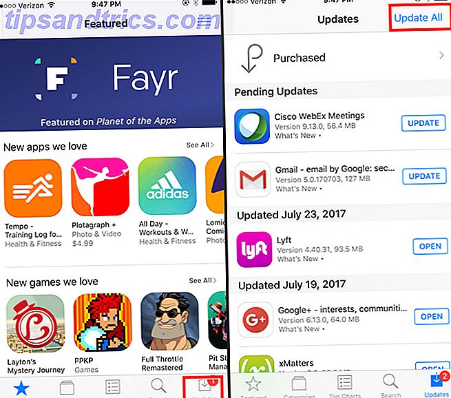 Sådan opdateres din iPhone: iOS, Apps og Data Backups iphone app opdatering