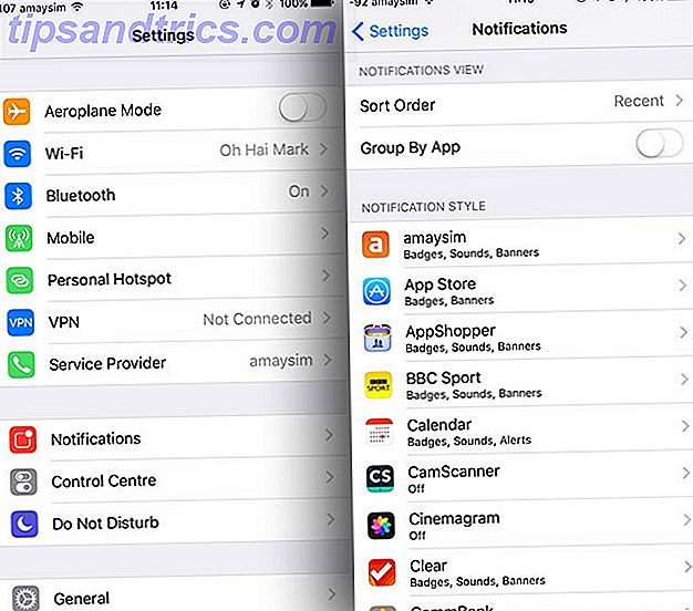 Tome el control de las notificaciones de iOS en las notificaciones de configuración de su iPhone o iPad