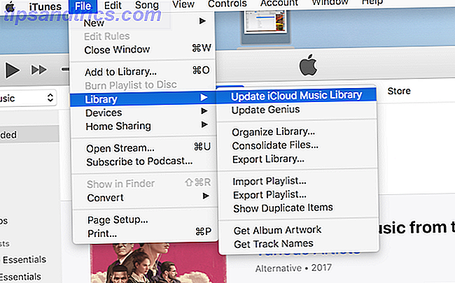 Actualizar la biblioteca de música de iCloud