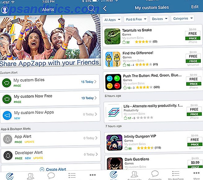 Hvordan se når betalte iOS-apper Bli gratis AppZapp
