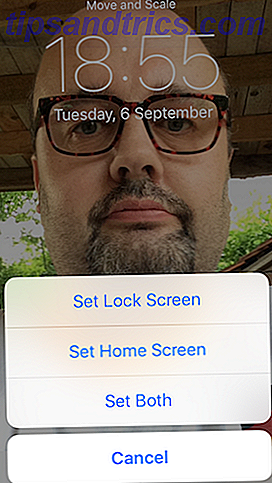 iPhone Foto App Imposta come blocco o schermata iniziale