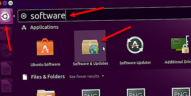 Öffnen Sie Software und Updates in Ubuntu 16.04