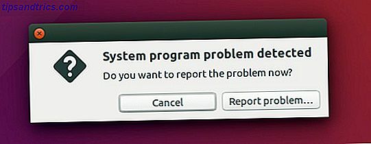 rapporto di errore di Ubuntu