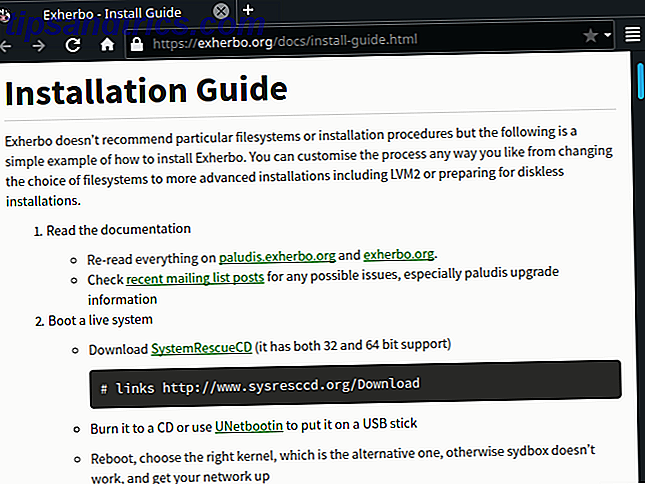 exherbo guide installasjon