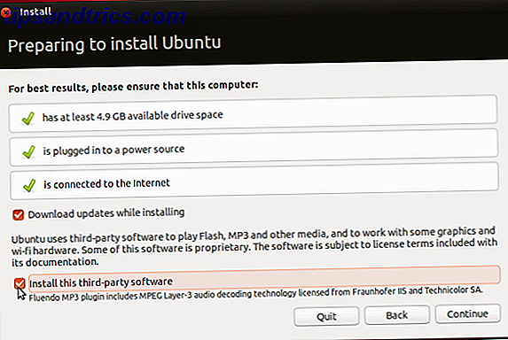 Haciendo que Linux sea un reemplazo genuino de Windows instale un software de terceros mientras instala ubuntu
