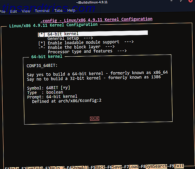So kompilieren Sie Ihren eigenen Linux-Kernel Erstellen Sie Nconfig F2