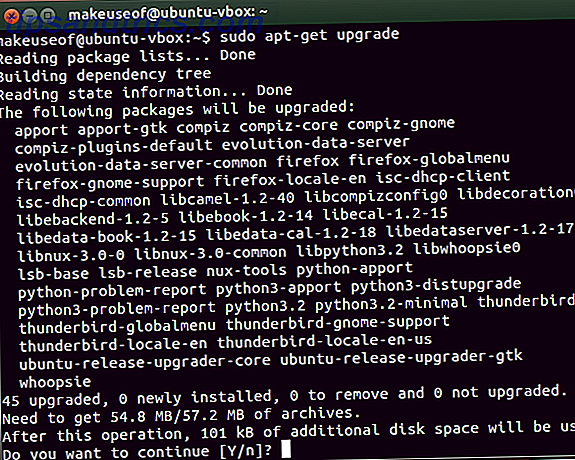 uppdatering av ubuntu