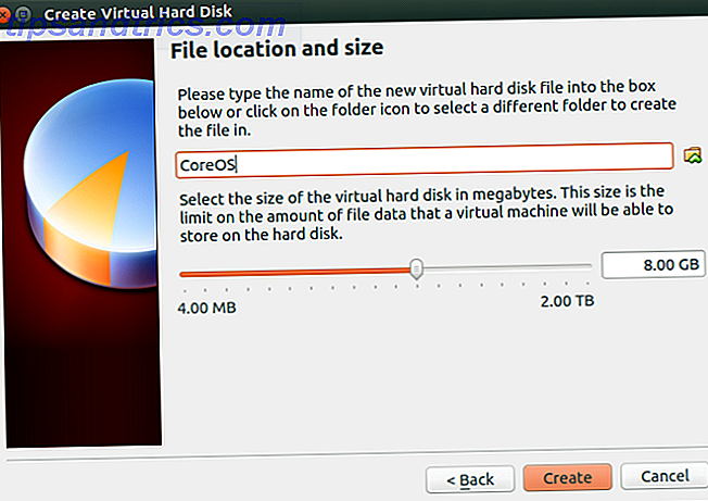 Allocazione delle dimensioni del file CoreOS
