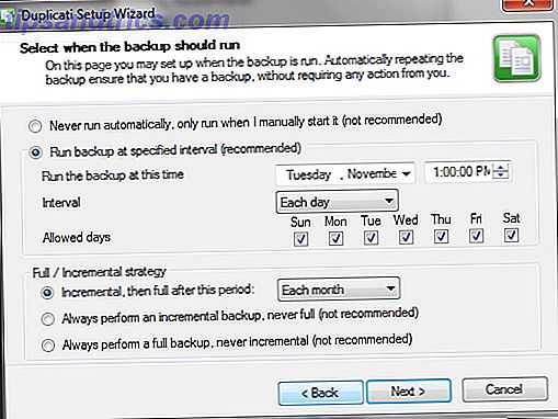 Backup dine filer til boks, Google Drive, SkyDrive og mere med Duplicati [Cross Platform] Setup Wizard Avancerede indstillinger Rediger Planlægning