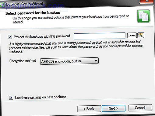 Fai il backup dei tuoi file su Box, Google Drive, SkyDrive e altro con Duplicati [Cross Platform] Setup Wizard Set Password
