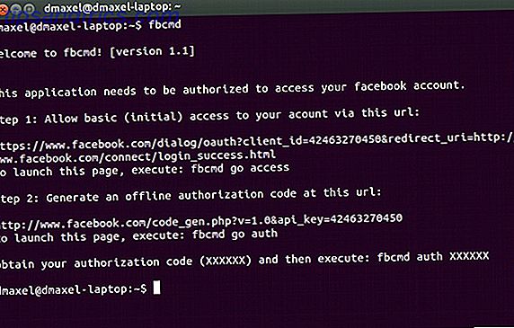 riga di comando di facebook linux