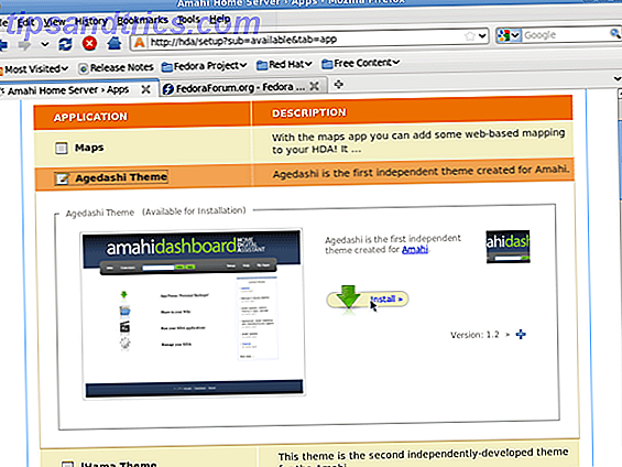 Configurazione di un server Amahi Home - Aggiunta di un'unità al server [Linux] 2 installa l'installazione del tema oldashi
