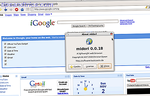 Midori - leichter Webbrowser
