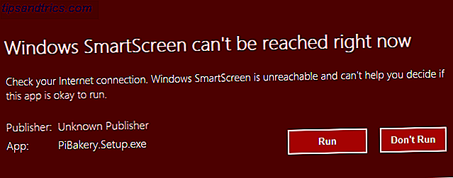 MakeUseOf Linux PiBakery SmartScreen Windows 8 10