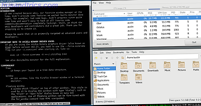 gestionnaire de fenêtres comme environnement de bureau linux