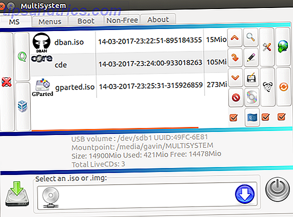 Kombiner flere ISO-filer for å brenne en enkelt oppstartbar ISO Image MultiSystem med LiveCDer