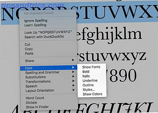 font book mac - opzioni di personalizzazione