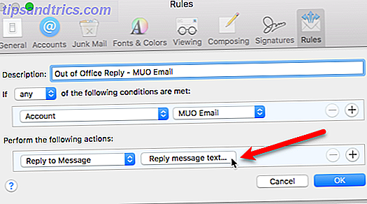 out of office email réponse apple mail