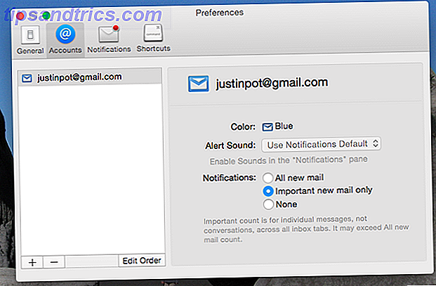 Kiwi est fondamentalement Gmail pour les notifications importantes de kiwi de kiwi de Mac