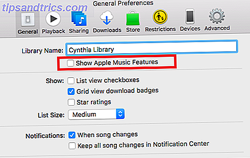 iTunes deshabilita las características de Apple Music