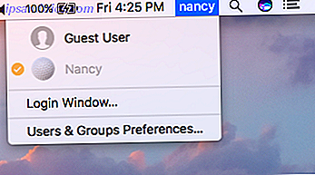 Slik bytter du raskt brukerkontoer ved hjelp av Mac-menylinjen Mac Switch User