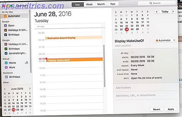 Automatiseringssystemet-kalender-begivenhed