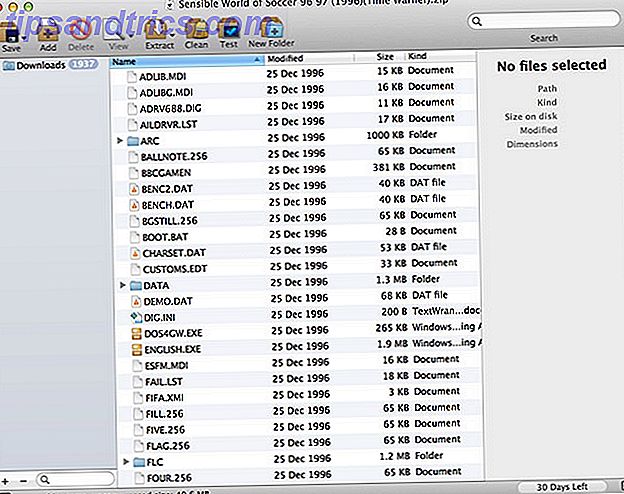 Abra .ZIP y archive archivos en Mac OS X sin extraerlos Primero mejor.