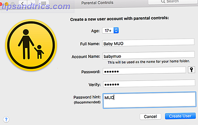 mac crea una cuenta de control parental