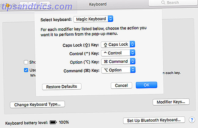 Slik bruker og tilpasser du et Tredjeparts tastatur på Mac-tastaturet Macintosh System Preferences Modifiers