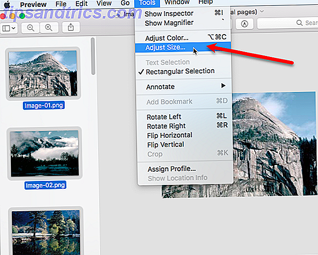 conversión por lotes cambiar el tamaño de las imágenes mac preview
