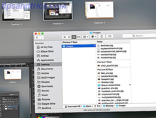 Πώς να χρησιμοποιήσετε πολλούς επιτραπέζιους υπολογιστές σε ταχύτητα Mac OS X quicklook