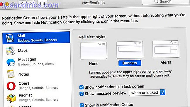 Mac Mail - Bannermeddelelser
