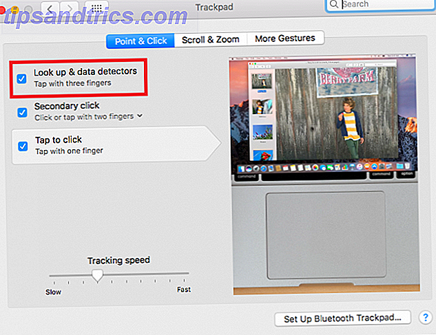 Hur man klarar medelklick på Mac Mac look up 649x500